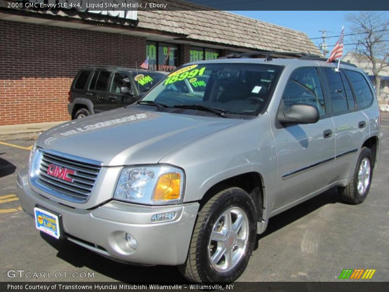 Liquid Silver Metallic / Ebony 2008 GMC Envoy SLE 4x4
