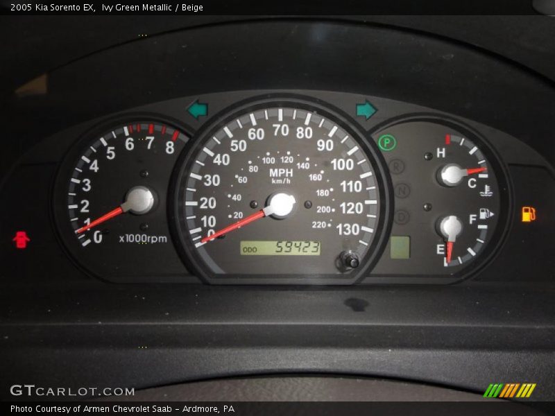 Ivy Green Metallic / Beige 2005 Kia Sorento EX