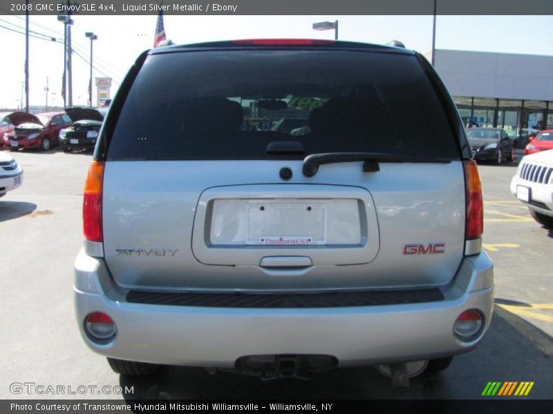 Liquid Silver Metallic / Ebony 2008 GMC Envoy SLE 4x4