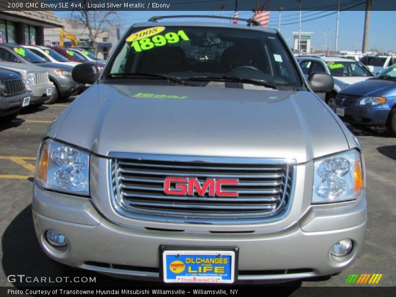 Liquid Silver Metallic / Ebony 2008 GMC Envoy SLE 4x4