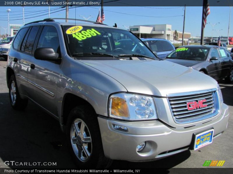 Liquid Silver Metallic / Ebony 2008 GMC Envoy SLE 4x4