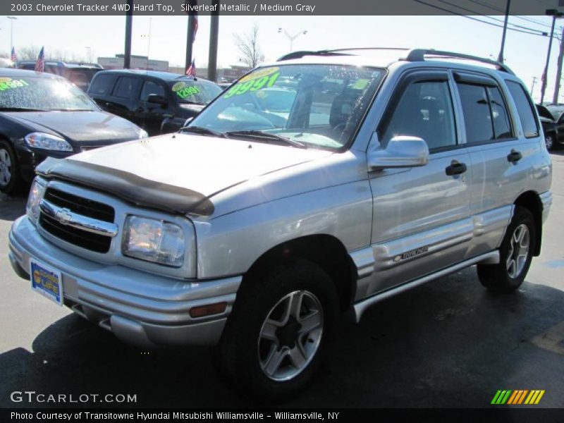 Silverleaf Metallic / Medium Gray 2003 Chevrolet Tracker 4WD Hard Top