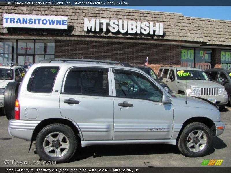 Silverleaf Metallic / Medium Gray 2003 Chevrolet Tracker 4WD Hard Top