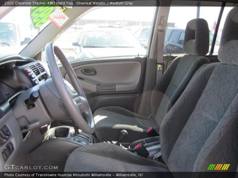  2003 Tracker 4WD Hard Top Medium Gray Interior