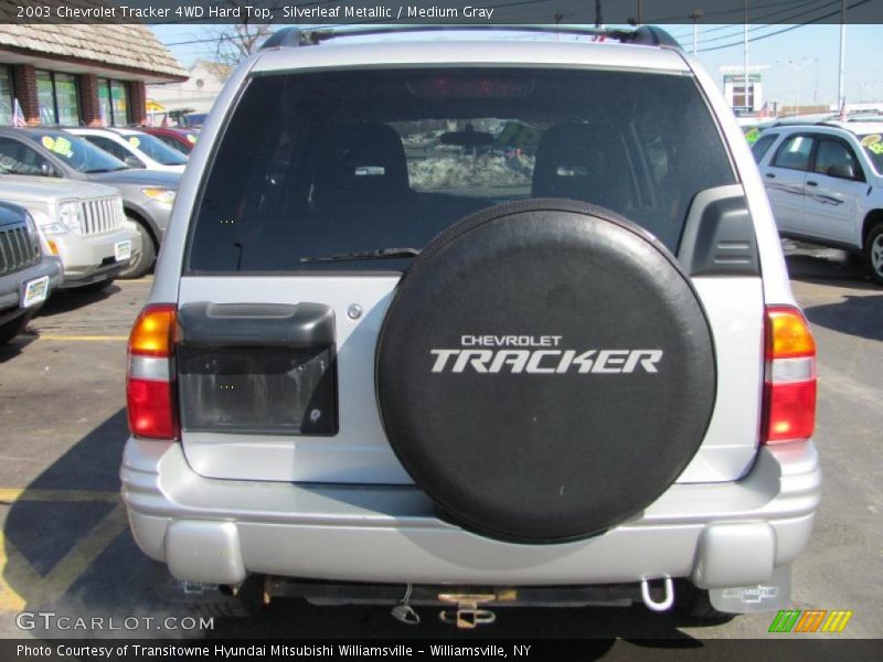Silverleaf Metallic / Medium Gray 2003 Chevrolet Tracker 4WD Hard Top