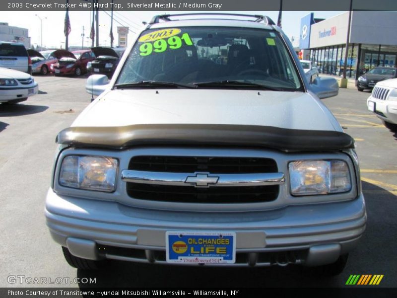 Silverleaf Metallic / Medium Gray 2003 Chevrolet Tracker 4WD Hard Top
