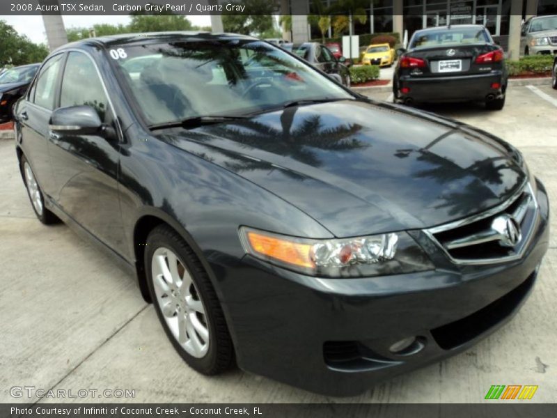 Carbon Gray Pearl / Quartz Gray 2008 Acura TSX Sedan