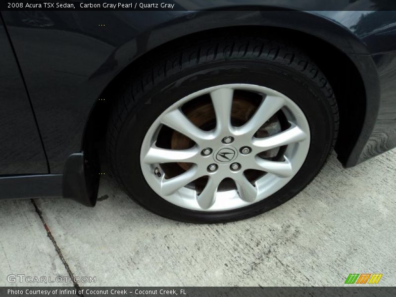 Carbon Gray Pearl / Quartz Gray 2008 Acura TSX Sedan