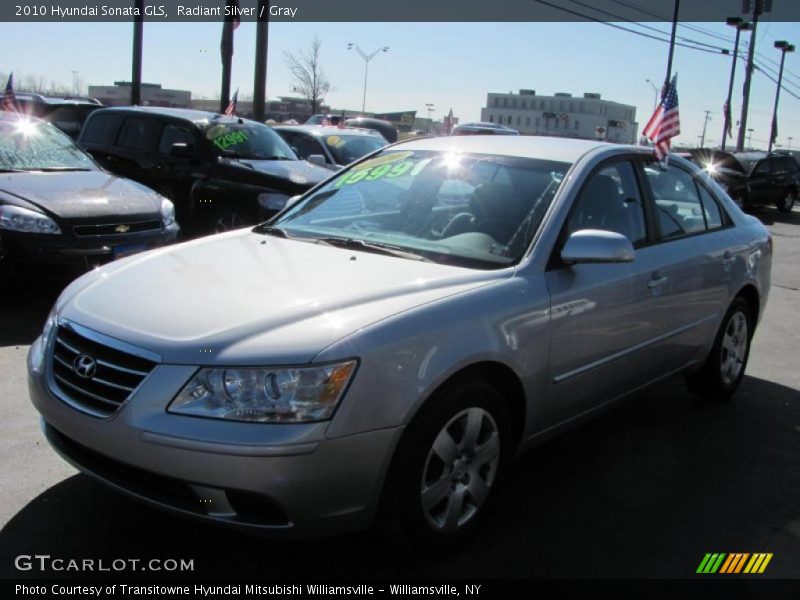 Radiant Silver / Gray 2010 Hyundai Sonata GLS