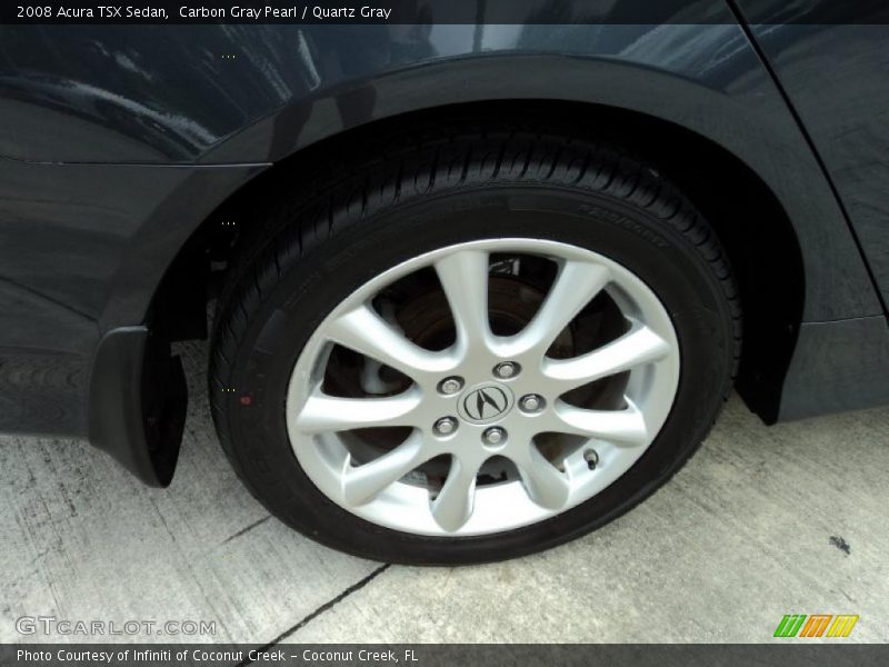Carbon Gray Pearl / Quartz Gray 2008 Acura TSX Sedan