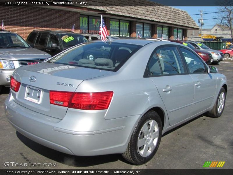 Radiant Silver / Gray 2010 Hyundai Sonata GLS