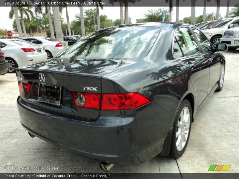 Carbon Gray Pearl / Quartz Gray 2008 Acura TSX Sedan