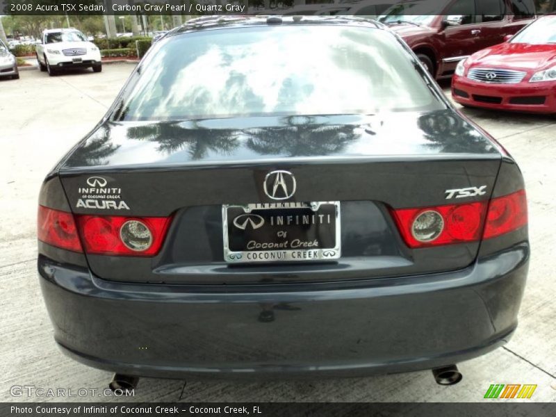 Carbon Gray Pearl / Quartz Gray 2008 Acura TSX Sedan