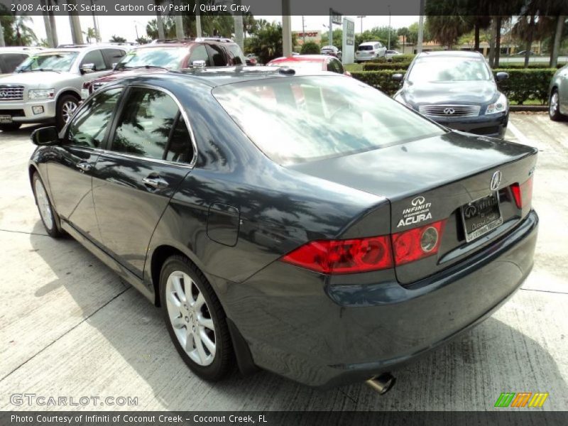 Carbon Gray Pearl / Quartz Gray 2008 Acura TSX Sedan