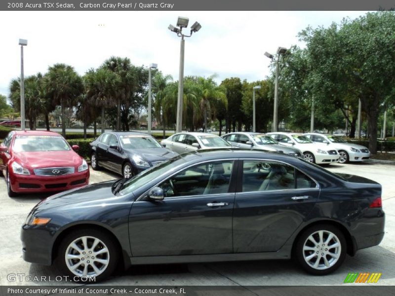 Carbon Gray Pearl / Quartz Gray 2008 Acura TSX Sedan