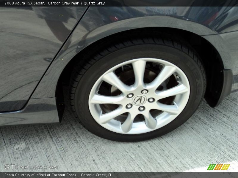 Carbon Gray Pearl / Quartz Gray 2008 Acura TSX Sedan