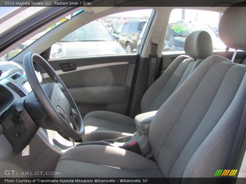 Radiant Silver / Gray 2010 Hyundai Sonata GLS