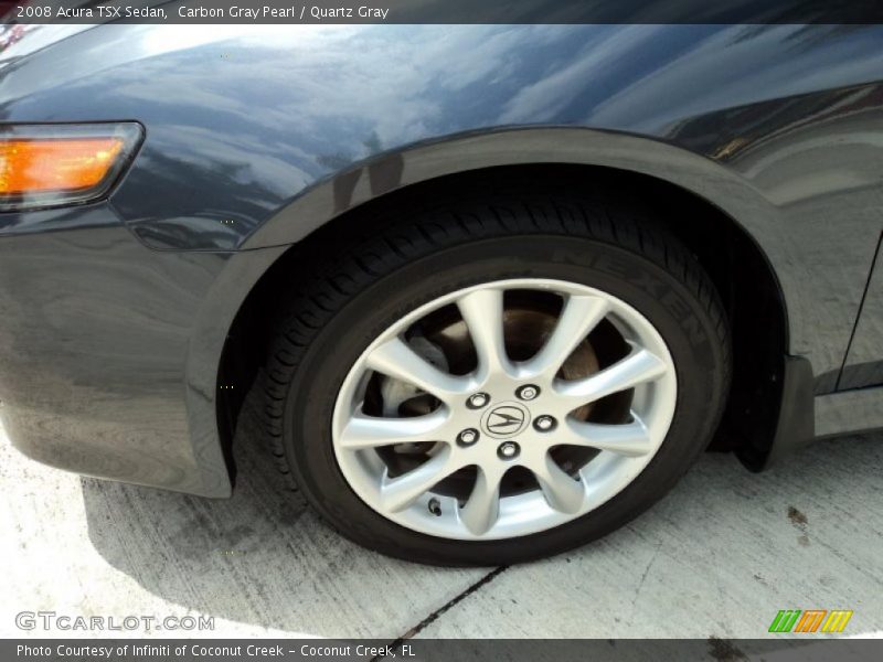 Carbon Gray Pearl / Quartz Gray 2008 Acura TSX Sedan