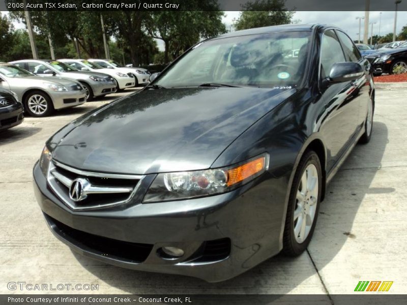 Carbon Gray Pearl / Quartz Gray 2008 Acura TSX Sedan