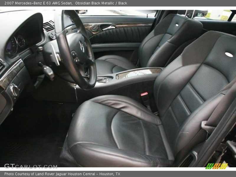  2007 E 63 AMG Sedan Black Interior