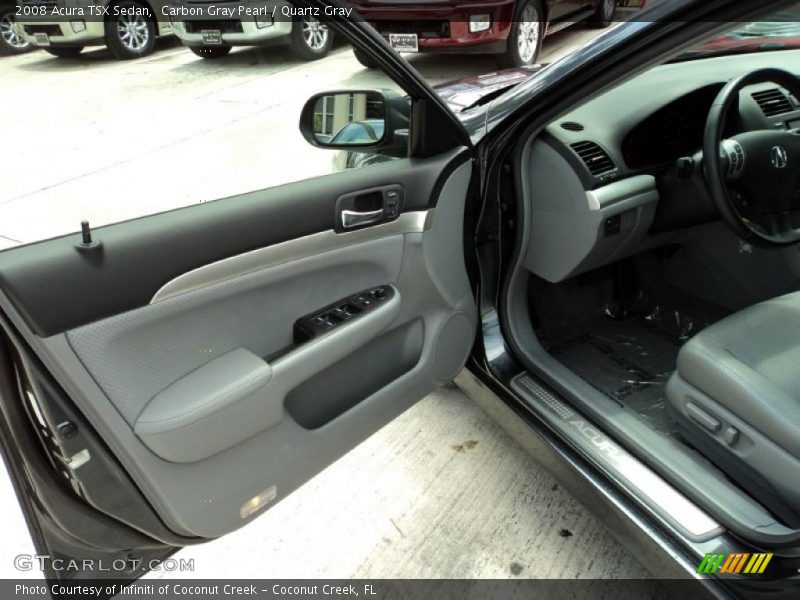 Carbon Gray Pearl / Quartz Gray 2008 Acura TSX Sedan