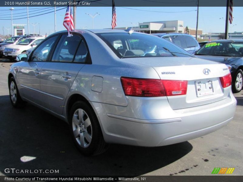 Radiant Silver / Gray 2010 Hyundai Sonata GLS