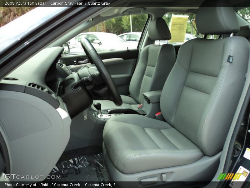 Carbon Gray Pearl / Quartz Gray 2008 Acura TSX Sedan