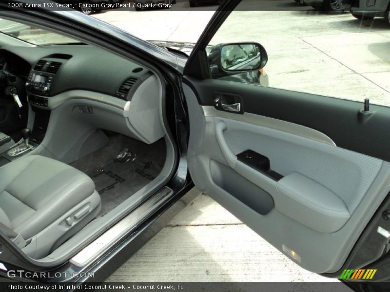 Carbon Gray Pearl / Quartz Gray 2008 Acura TSX Sedan
