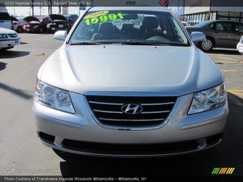Radiant Silver / Gray 2010 Hyundai Sonata GLS