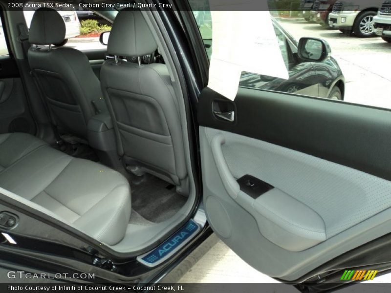 Carbon Gray Pearl / Quartz Gray 2008 Acura TSX Sedan