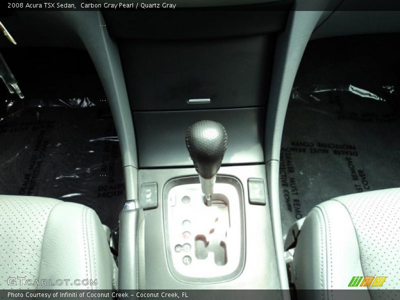 Carbon Gray Pearl / Quartz Gray 2008 Acura TSX Sedan