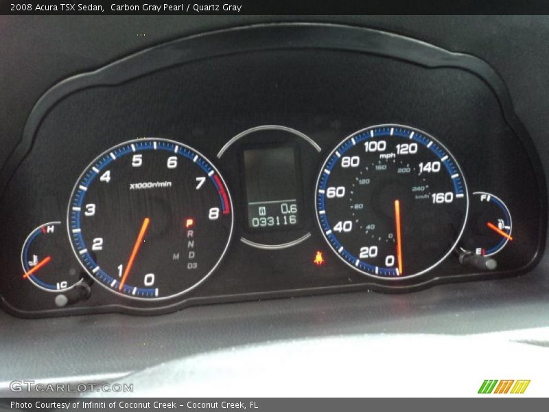 Carbon Gray Pearl / Quartz Gray 2008 Acura TSX Sedan
