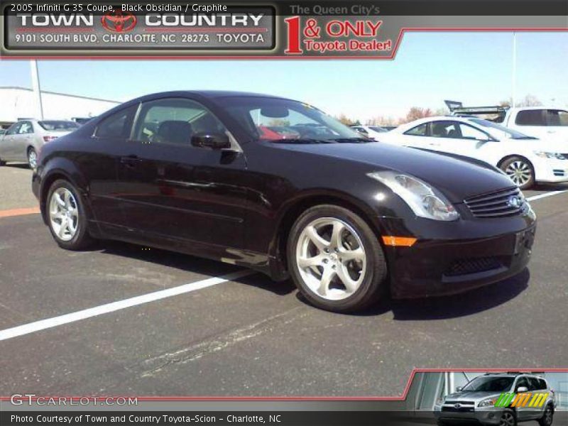Black Obsidian / Graphite 2005 Infiniti G 35 Coupe