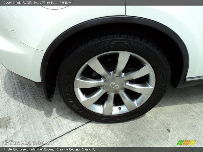Ivory White Pearl / Willow 2004 Infiniti FX 35