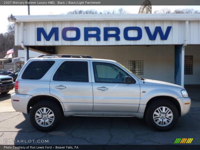 Black / Black/Light Parchment 2007 Mercury Mariner Luxury 4WD