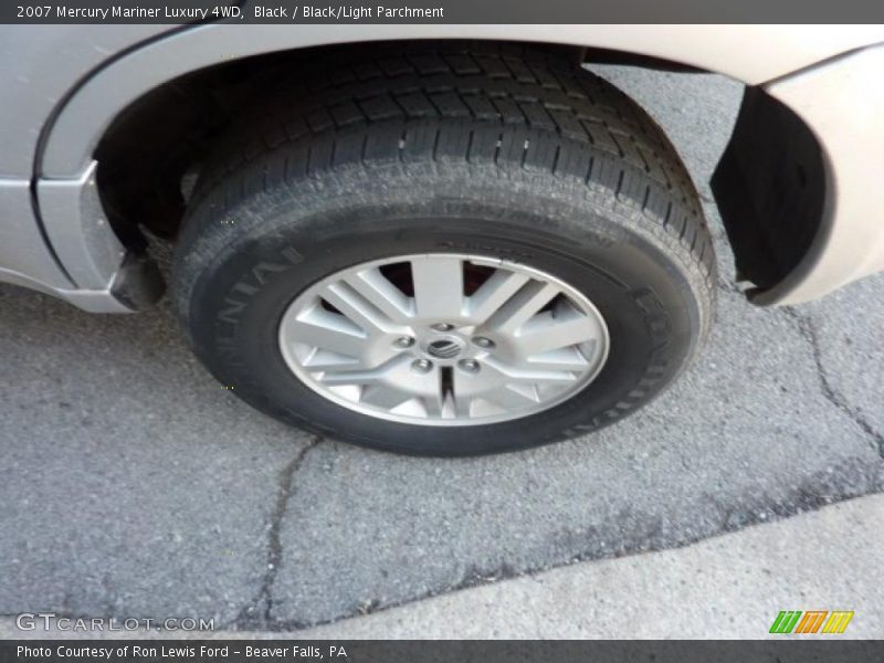 Black / Black/Light Parchment 2007 Mercury Mariner Luxury 4WD