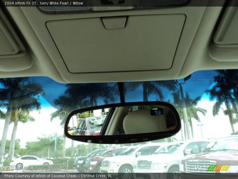 Ivory White Pearl / Willow 2004 Infiniti FX 35