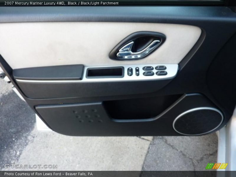 Black / Black/Light Parchment 2007 Mercury Mariner Luxury 4WD