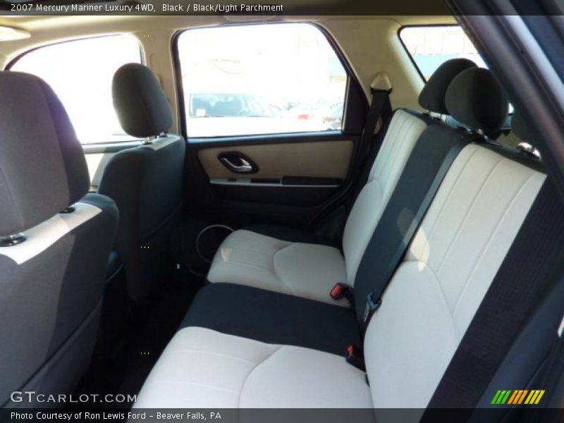 Black / Black/Light Parchment 2007 Mercury Mariner Luxury 4WD