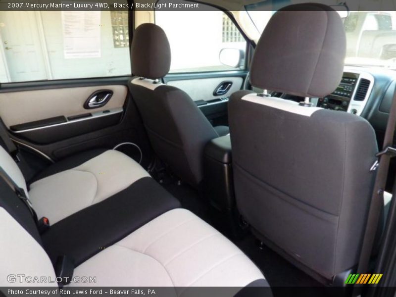 Black / Black/Light Parchment 2007 Mercury Mariner Luxury 4WD