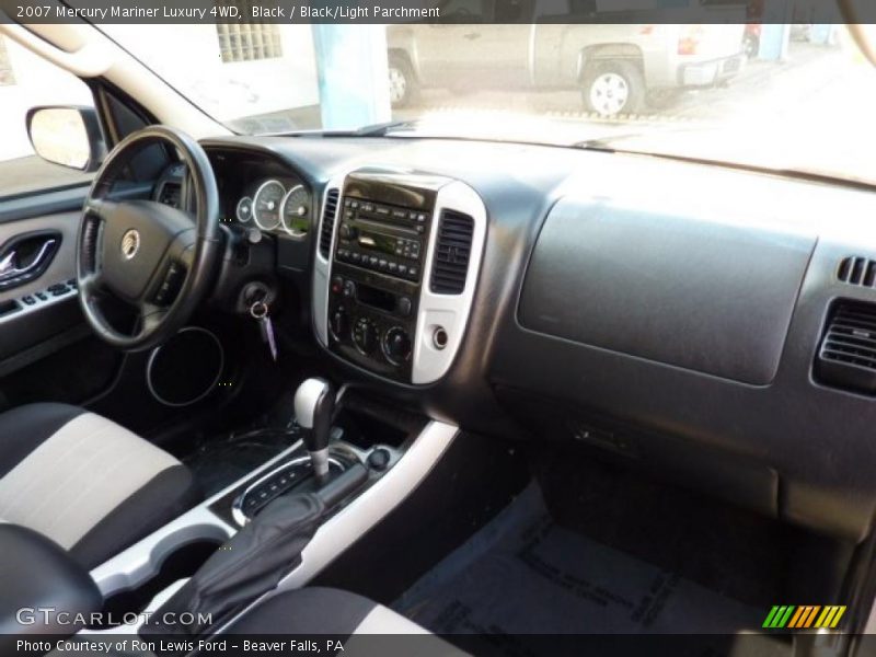 Black / Black/Light Parchment 2007 Mercury Mariner Luxury 4WD