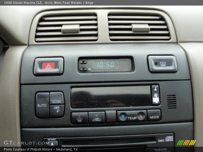Controls of 1998 Maxima GLE