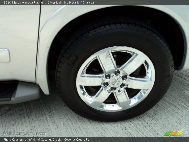 Silver Lightning Metallic / Charcoal 2010 Nissan Armada Platinum