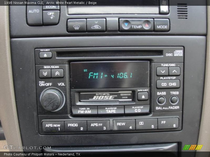 Controls of 1998 Maxima GLE