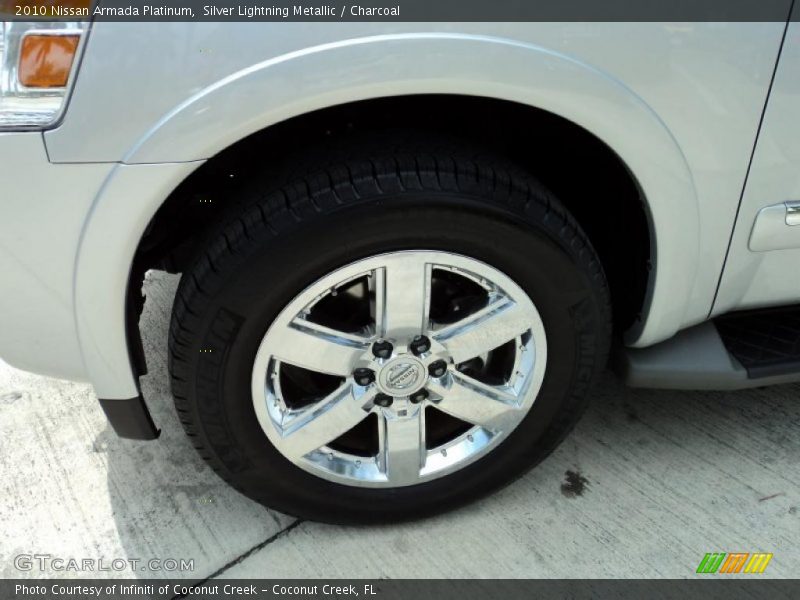 Silver Lightning Metallic / Charcoal 2010 Nissan Armada Platinum