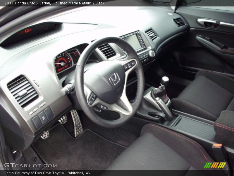 Black Interior - 2011 Civic Si Sedan 