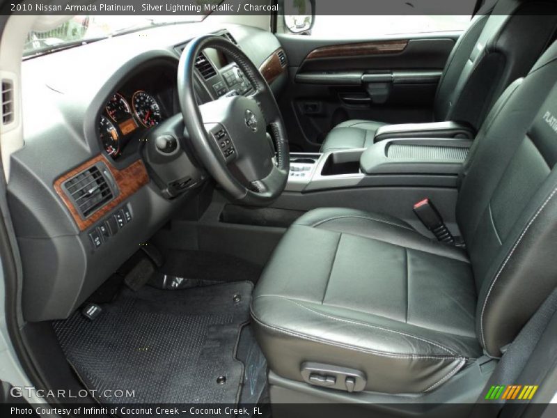 Silver Lightning Metallic / Charcoal 2010 Nissan Armada Platinum