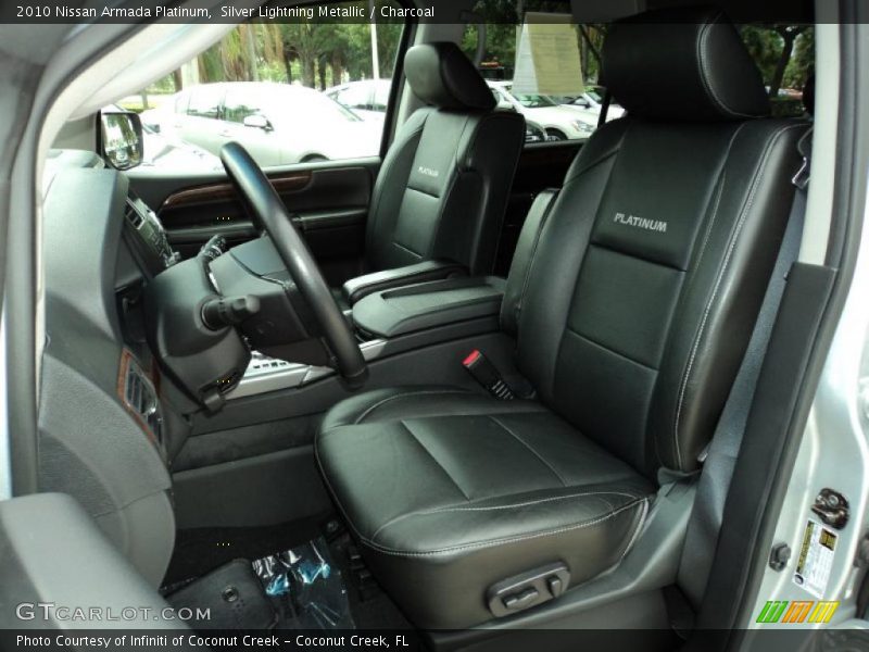 Silver Lightning Metallic / Charcoal 2010 Nissan Armada Platinum