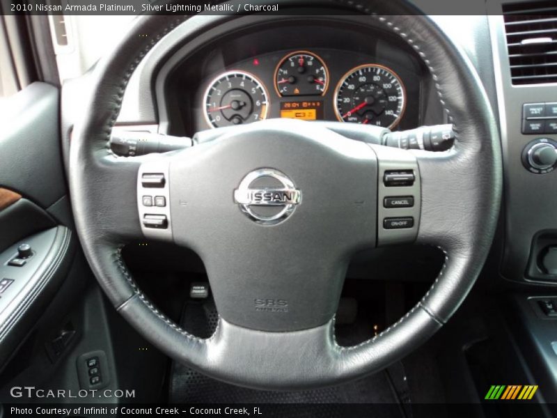 Silver Lightning Metallic / Charcoal 2010 Nissan Armada Platinum