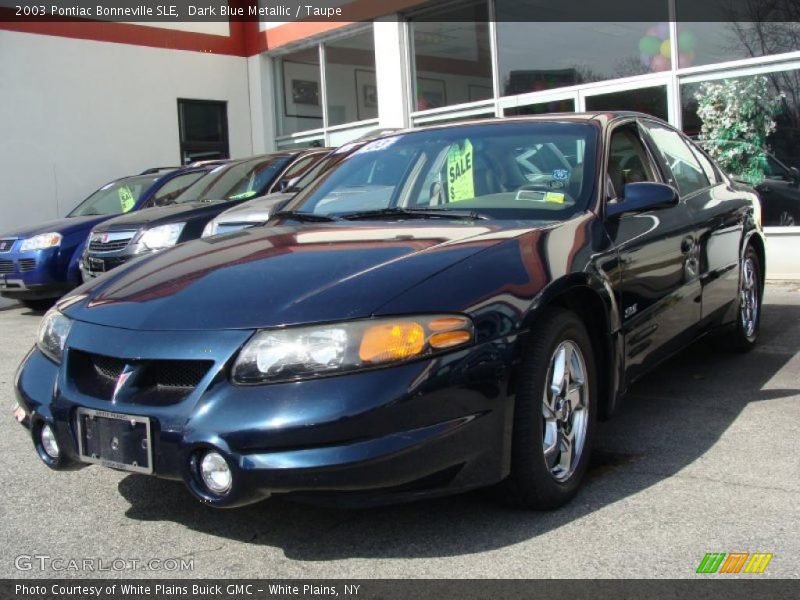 Dark Blue Metallic / Taupe 2003 Pontiac Bonneville SLE